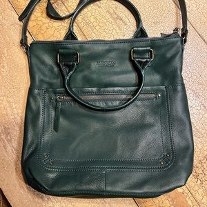 American Leather co. Dark green bag.